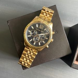 Michael Kors Mens Watch Gold 10 ATM MK-8286